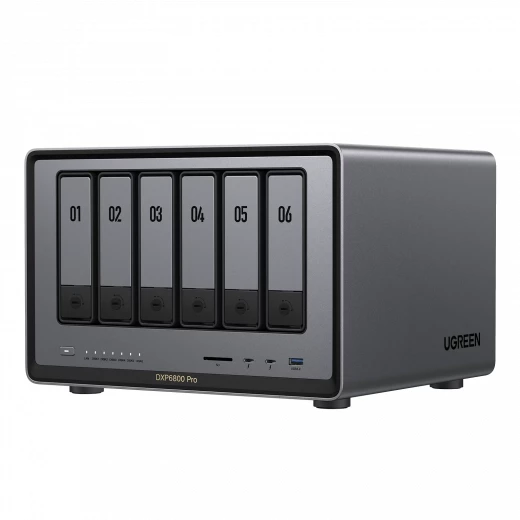 وحدة تخزين شبكية UGREEN NASync DXP6800 Pro سعة 208 تيرابايت (6x32 تيرابايت + 2x8 تيرابايت) معالج Intel i5 بعشرة نوى وحدة تخزين شبكية UGREEN NASync DXP6800 Pro سعة 208 تيرابايت (6x32 تيرابايت + 2x8 تيرابايت) معالج Intel i5 بعشرة نوى
